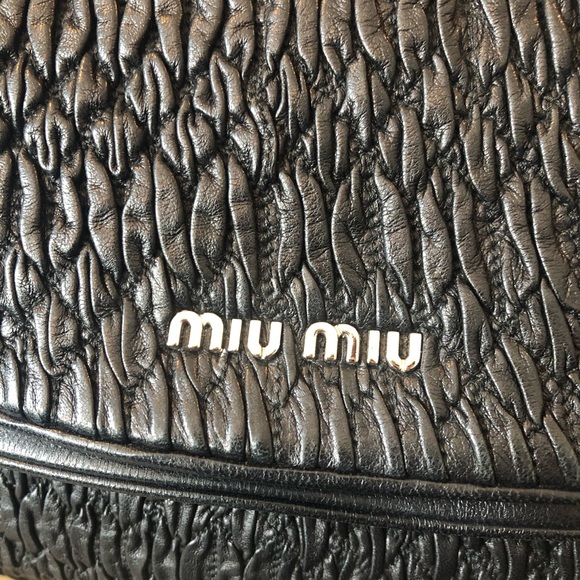 Beautiful Miu Miu by Prada Matelasse Black Supple leather Bag - Picture 13 of 13